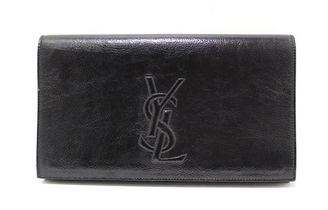 YSL patent leather clutch